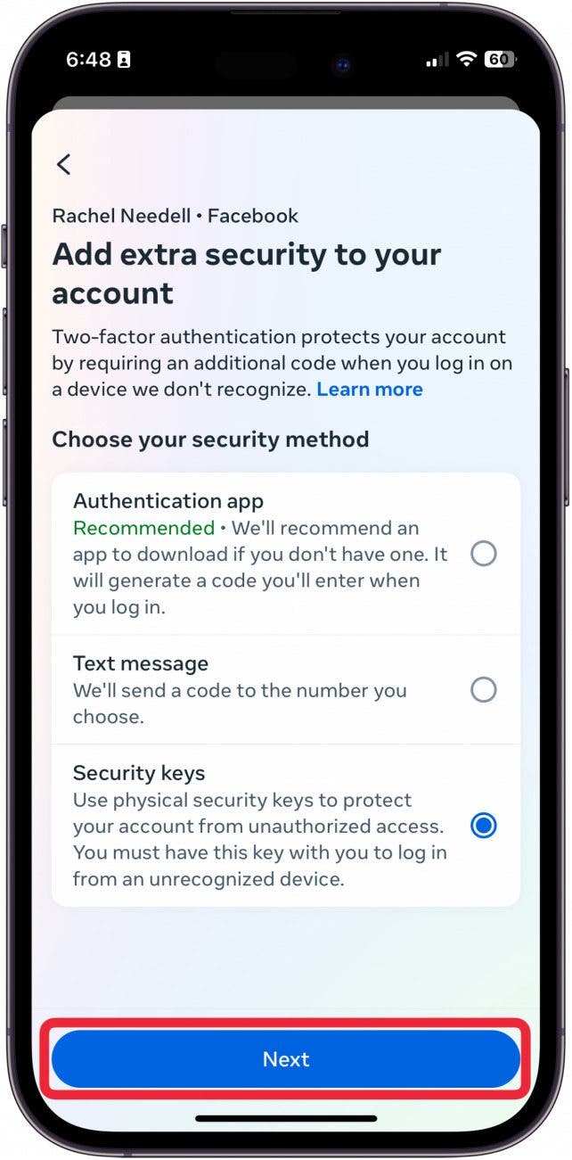 2fa security keys