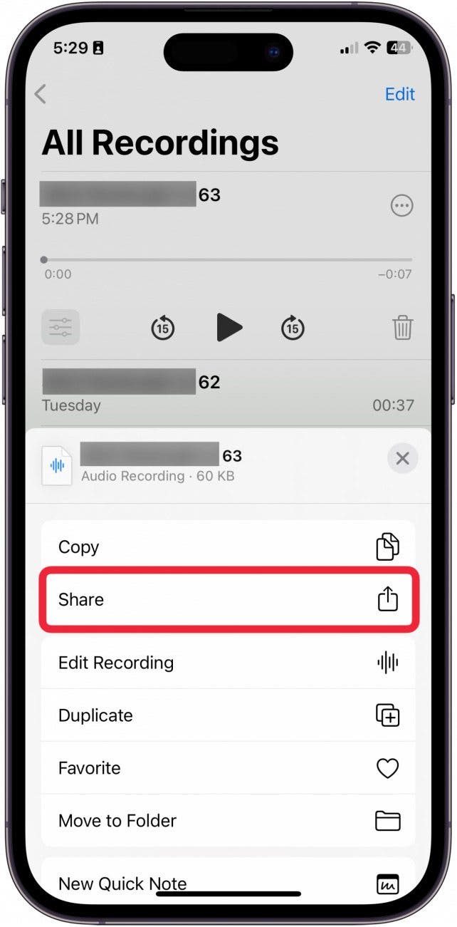 how to send voice memos