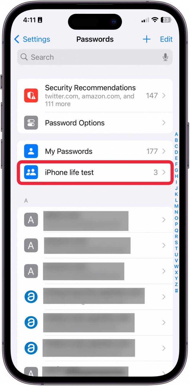 apple sharing passwords