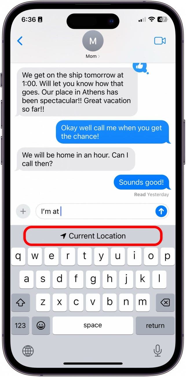 send location iphone