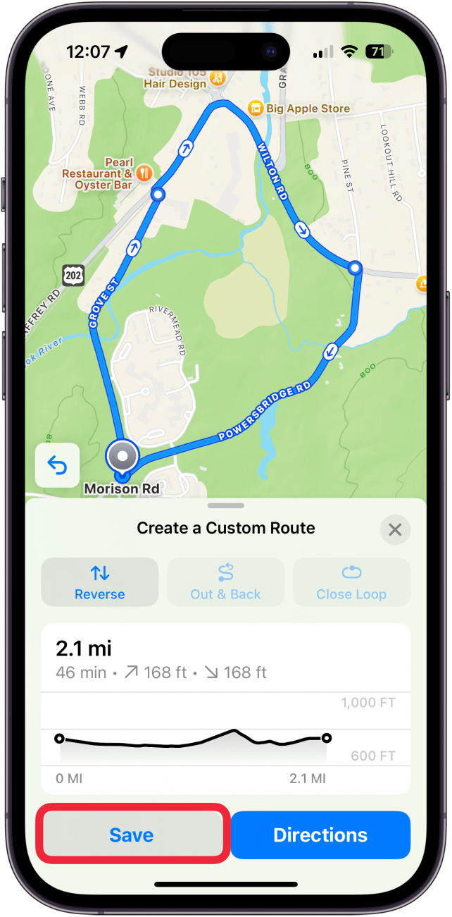 how to make your own route on apple maps