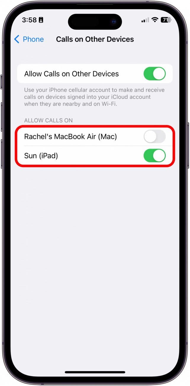 how to turn off phone calls on mac