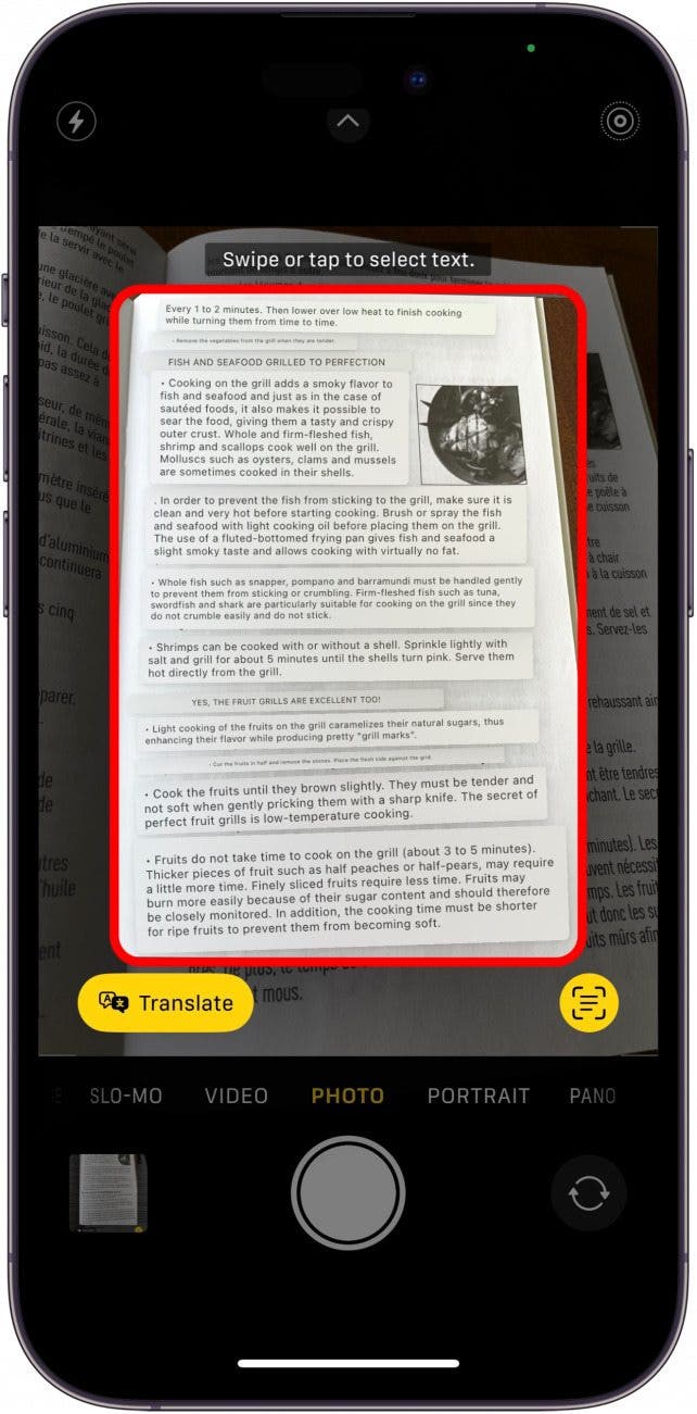 If it is your first time, you will get a permissions menu clarifying that you will be sending the text to Apple’s AI and will therefore be sharing that information. This poses no threat to your security, it just allows you access to Apple’s technology. Once you tap accept, the text will automatically translate to whatever language you are already using on your iPhone.