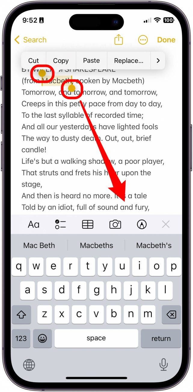 how to copy on mac and paste on iphone