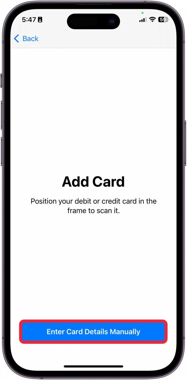 change default apple pay card