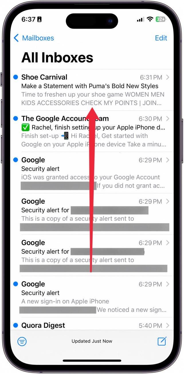 add new email to iphone