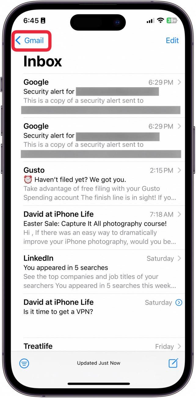 how to add new gmail account in iphone