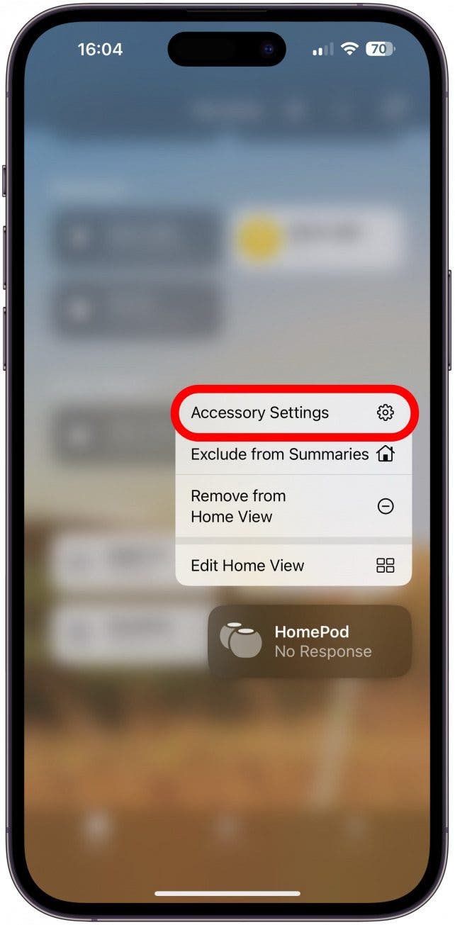 Tap Accessory Settings.