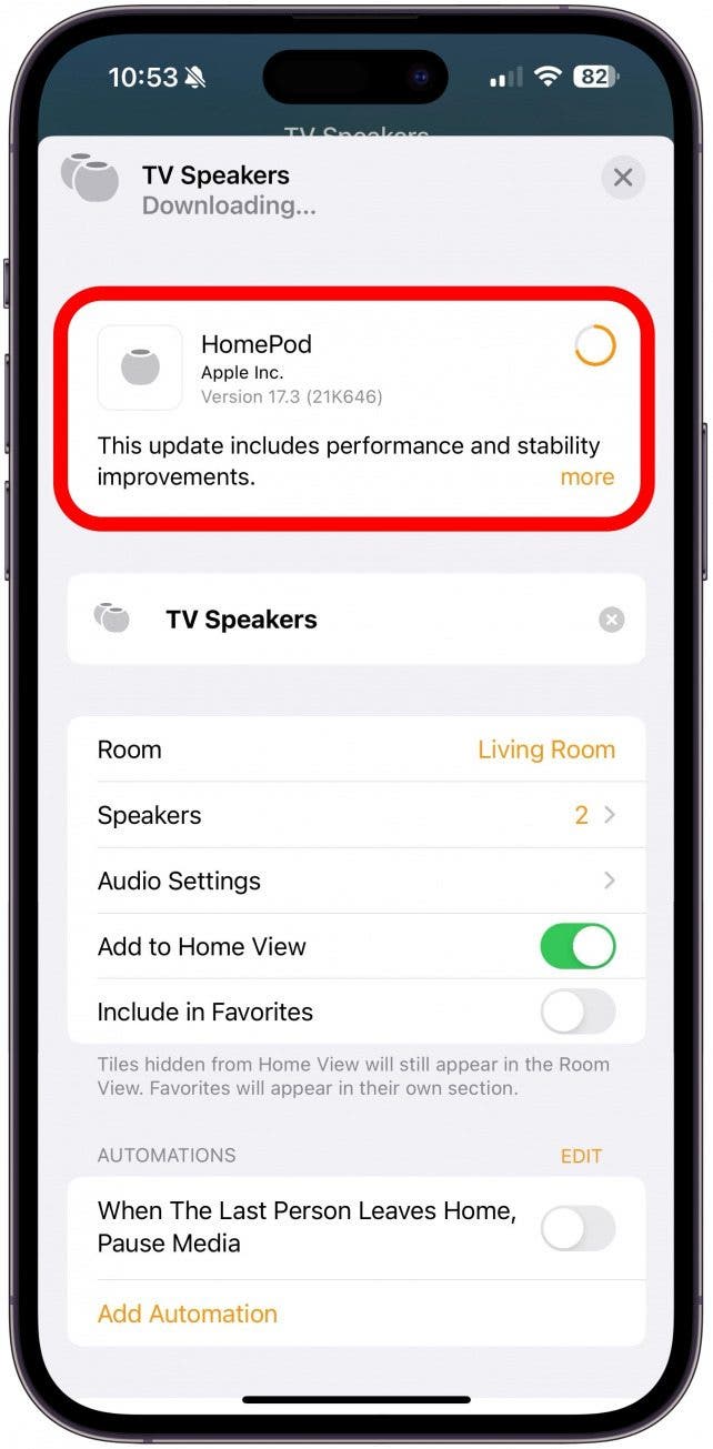 Update Your HomePod