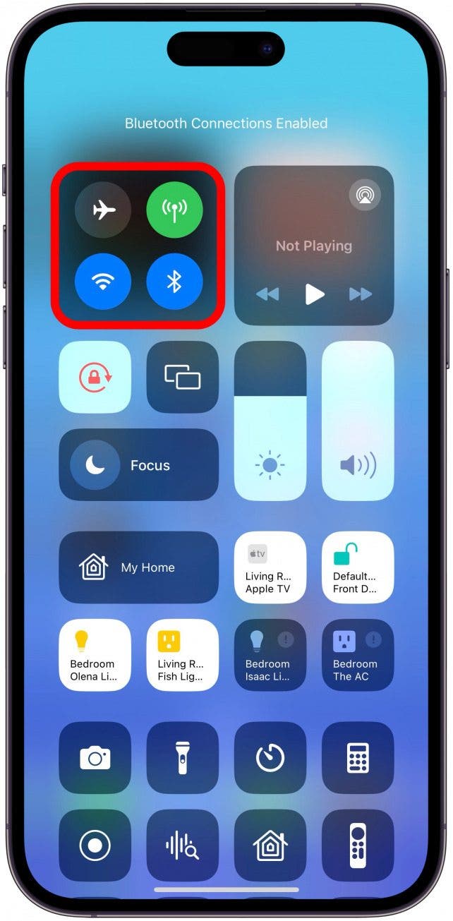 Make sure your iPhone is connected to a reliable Wi-Fi or Cellular network and has Bluetooth on.