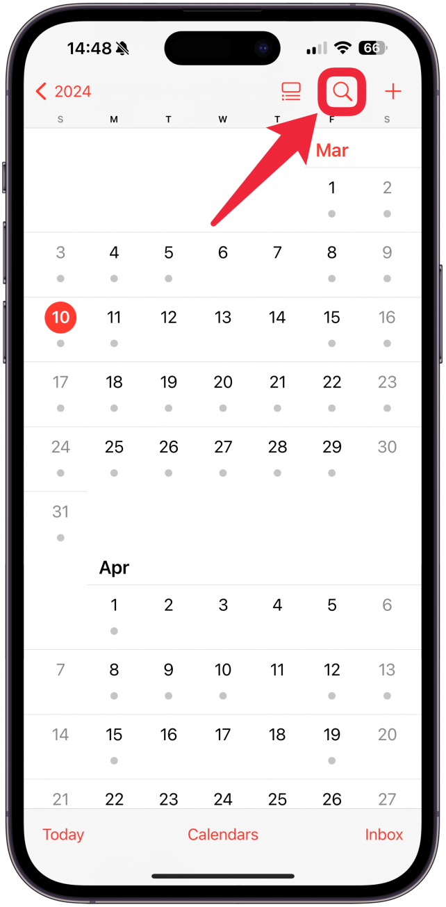 1. First, make sure you are searching the Calendar app correctly and double-check your spelling.