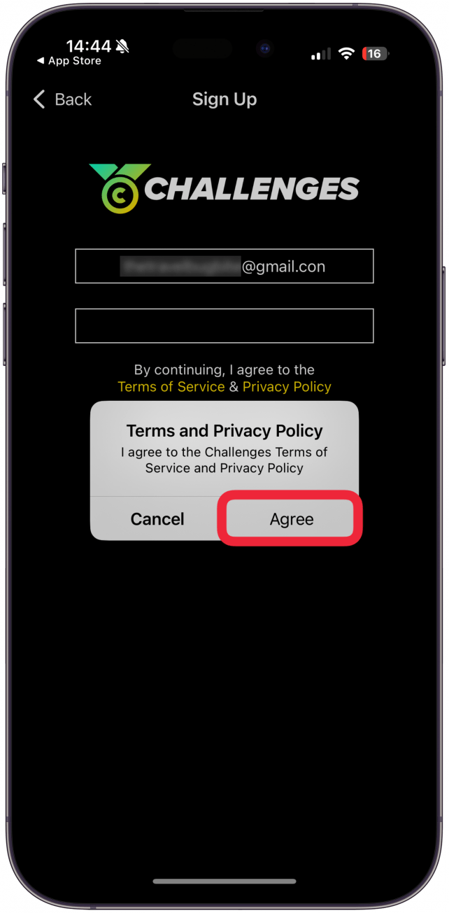 Agree to the Terms and Privacy Policy.