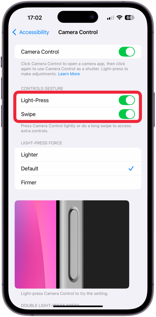 Under Controls Gestures, you can toggle off the ability to Light-Press or Swipe. 