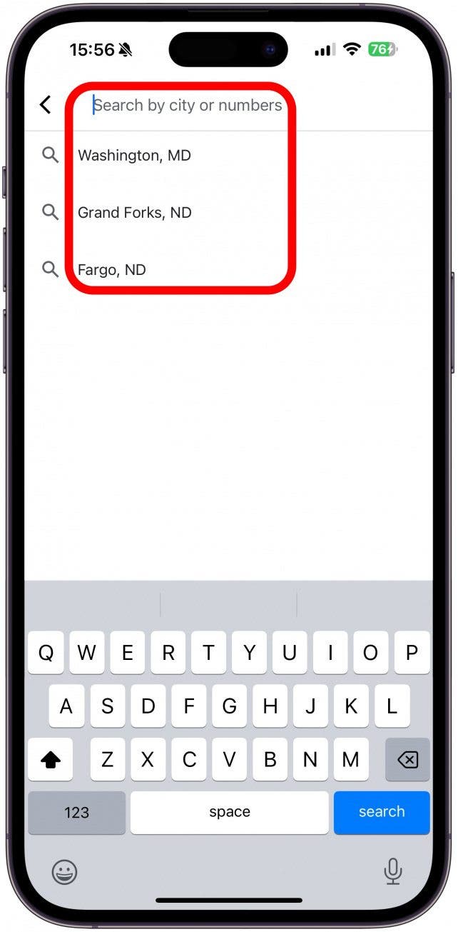 Here, you can search by city or numbers; not every state will have available numbers, and sometimes, you will have to select from a limited number of locations.