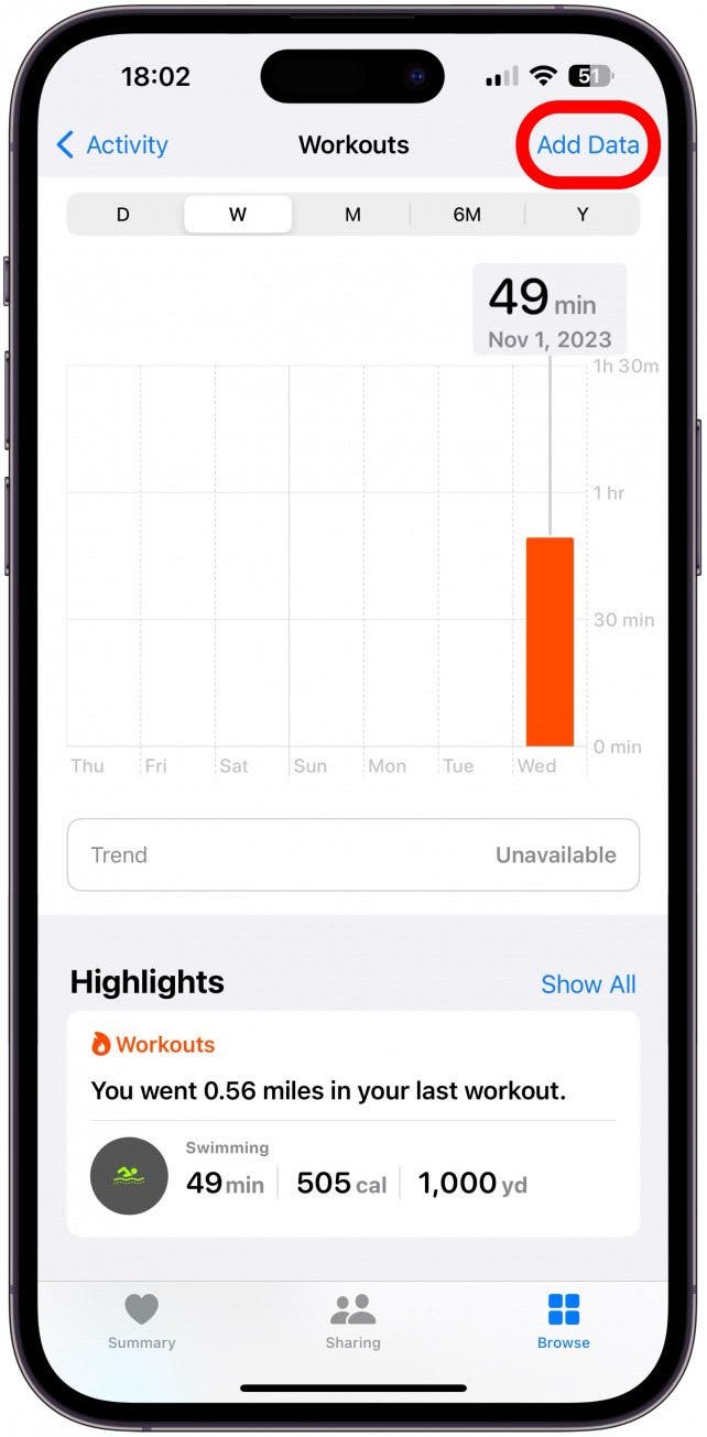 Adding missed workout to apple online watch