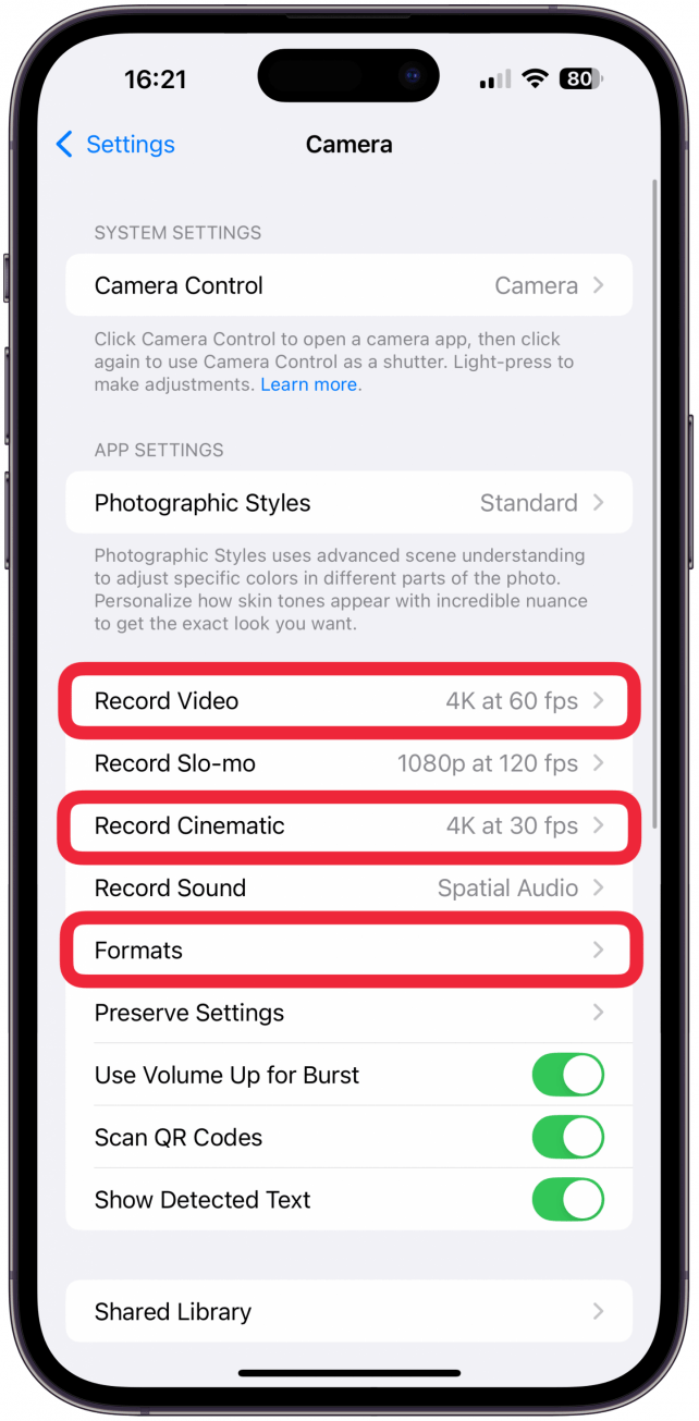 Go over your camera settings and make sure you turn the Grid on, select the Most Compatible format, enable Macro control, and see what else you can tweak.