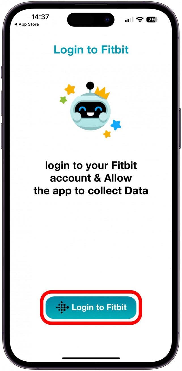 Add fitbit data to apple online health