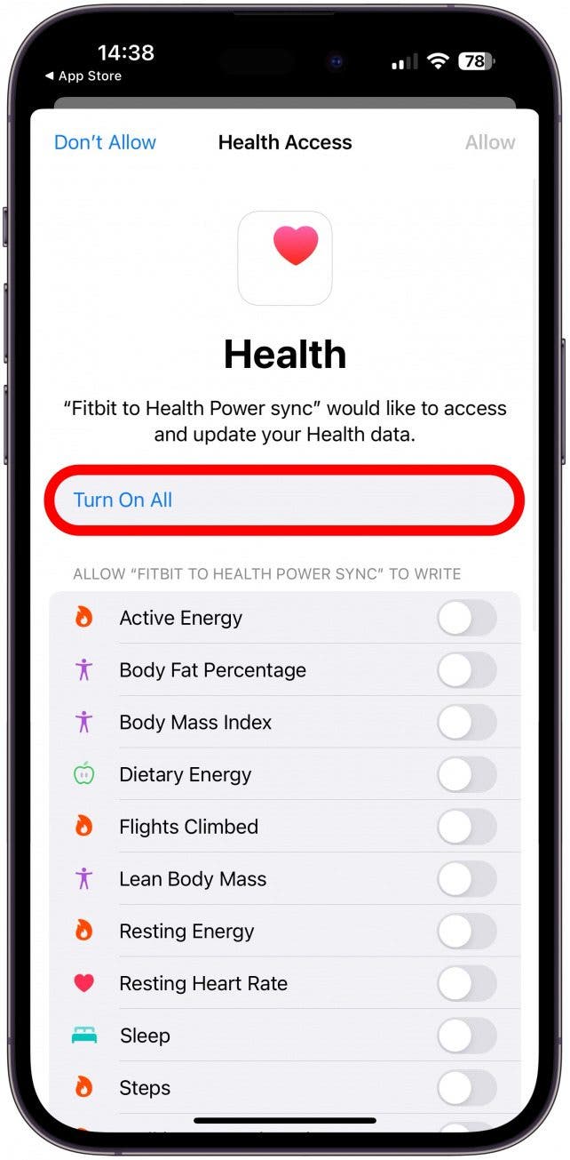 Sync fitbit aria to apple health sale