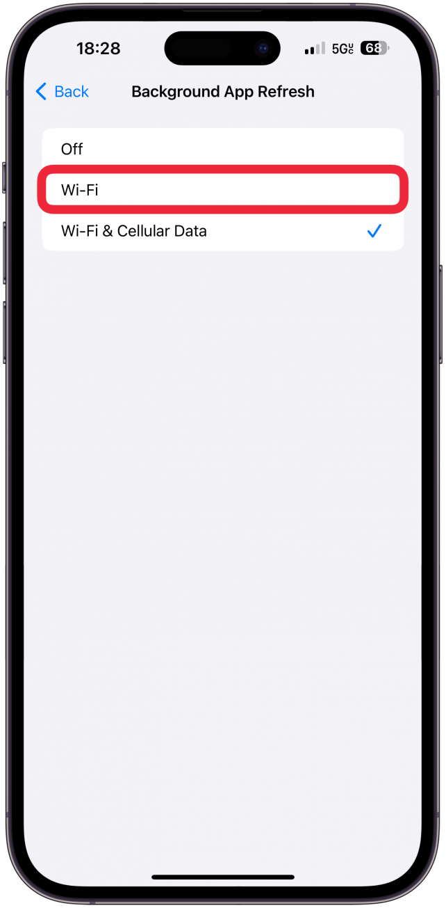 You should also turn off Background App Refresh when using your cellular data. 