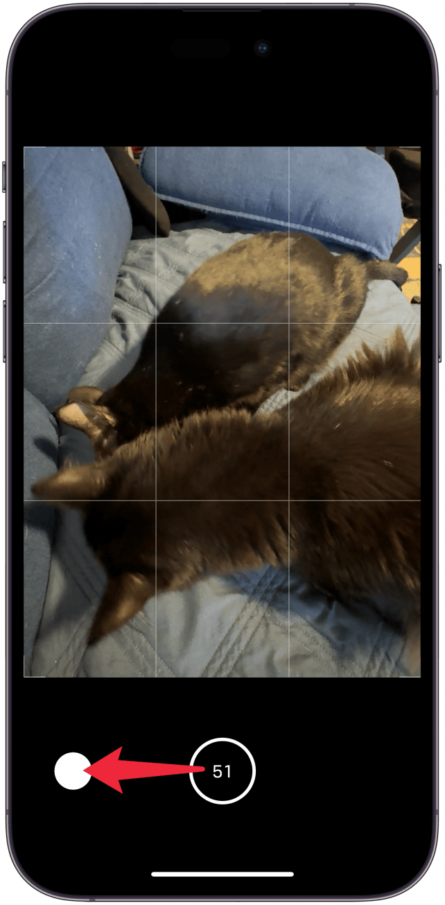 Swipe Left from the Shutter Button to Take Photos in Burst Mode