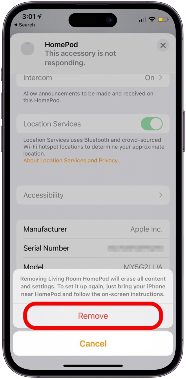 Remove & Re-Pair Your HomePod from Your Home App