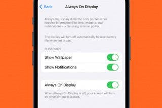 Image for Save Battery by Disabling Your iPhone’s Always On Display