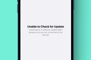 Image for Solved: iPhone Unable to Check for Update