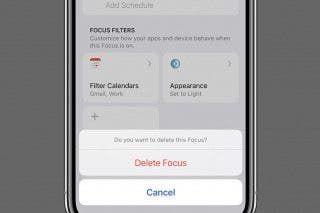 Image for How to Delete a Focus on iPhone in Seconds