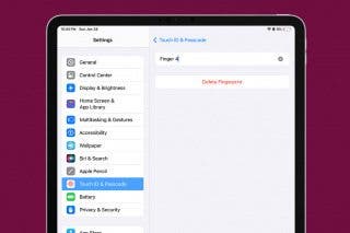 Image for Delete Unknown Fingerprints from Your iPad (or iPhone)