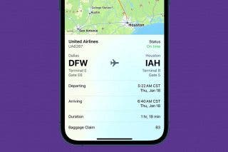 Image for Easily Look Up Flight Info from a Text Message