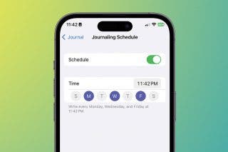 Image for How to Create a Schedule in the Journal App