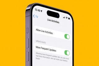 Image for Live Activities on iPhone: Enable More Frequent Updates