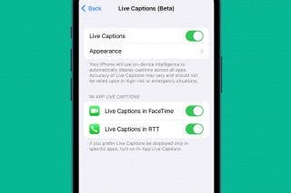 Image for How to Set Up & Use Live Captions on iPhone