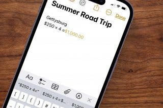 Image for How to Use Apple Math Notes in the iPhone Notes App