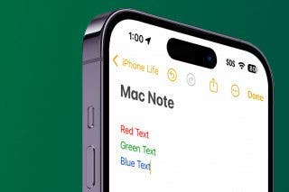 Image for Can You Change Font Color in Notes on iPhone?