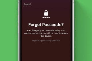 Image for How to Temporarily Use an Old Passcode on iPhone If You Forgot Your New One