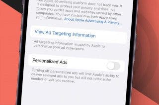 Image for How to Disable Personalized Ads on the iPhone