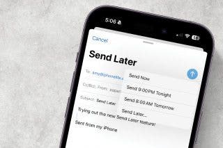 Image for How to Schedule an Email on an iPhone