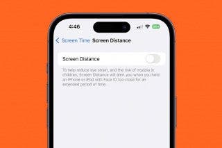 Image for How to Turn Off Screen Distance Notifications on Your iPhone