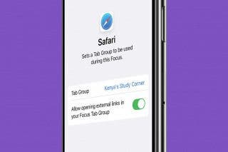Image for How to Choose What Safari Tab Groups You Can See in Focus Mode