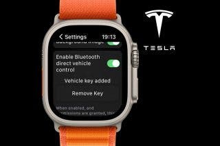 Image for Easiest Way to Unlock Tesla: Apple Watch Car Key