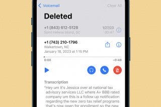 Image for How to Quickly Retrieve Deleted Voicemail on iPhone