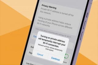 Image for Wi-Fi Privacy Warning on an iPhone: What It Means & What to Do