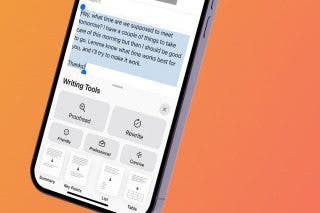 Image for Use Apple Intelligence to Change the Tone of Your Writing