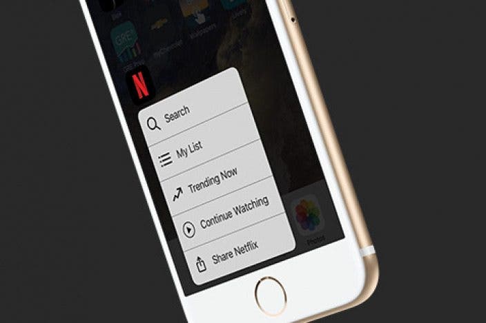 How to Use 3D Touch to Continue Watching Netflix