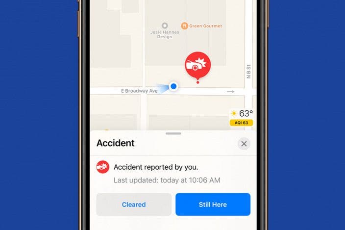 How to Mark a Traffic Incident as Resolved in Apple Maps with iOS 14.5