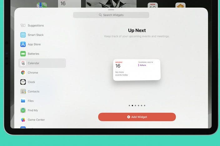 How to Add Widgets on iPad Today View