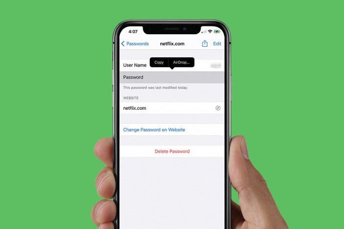 How to Share a Password Securely with AirDrop