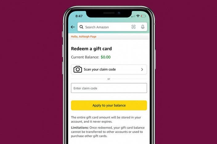 How to Redeem Amazon Gift Card or Claim Code on iPhone or iPad