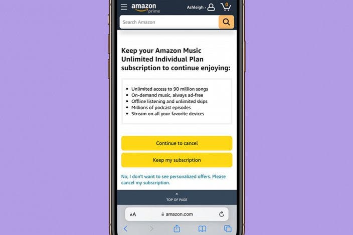 How to Cancel Amazon Music on iPhone